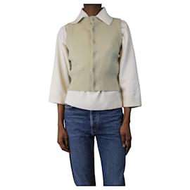 Neutrale ärmellose Strickjacke - Größe S - Autre Marque