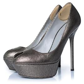 Sergio Rossi Plateauschuhe mit Eidechsenmuster