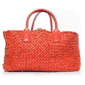 Borsa tote rossa Bottega Veneta con pochette.