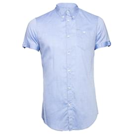 Camisa azul claro de mangas curtas Dsquared2.