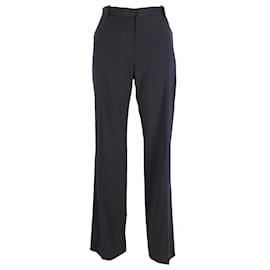 Pantalones rectos Lanvin en lana azul marino
