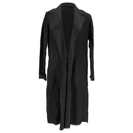 Abrigo Abierto Lanvin en Algodón Negro