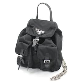 Borsa a Spalla in Nylon e Pelle Prada