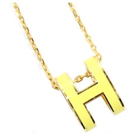 Hermès Pop H Halskette in Gelb