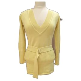 Suéter amarillo de algodón InWear con cinturón - Autre Marque
