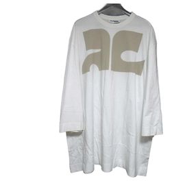 Autre Marque Camiseta con estampado del logo Courrèges