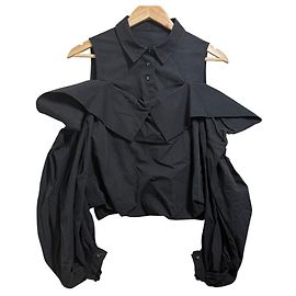 Autre Marque Riko RIKO Langarm-Bluse mit schulterfreiem Design