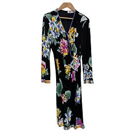 Autre Marque Seidenkleid mit Blumenmuster LEONARD PARIS