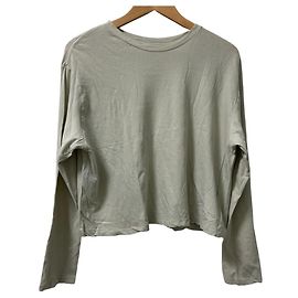 Autre Marque GREYCHORD Camiseta ancha de manga larga cortada y cosida