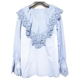 Autre Marque Blusa de bordado con recortes y volantes JUSGLITTY
