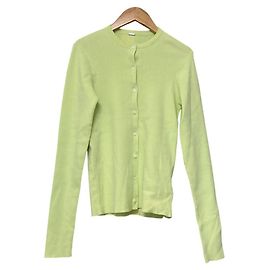 Autre Marque Mila Owen Crew Neck Rib Knit Cardigan