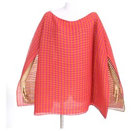 Issey Miyake Poncho in Poliestere PP32-AD131 PLEATS PLEASE