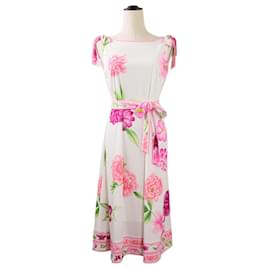 LEONARD Kankan Stretch Kleid mit Blumenmuster - Leonard