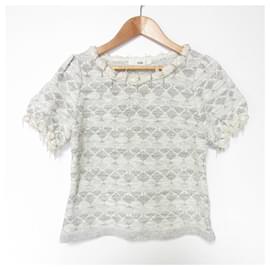Autre Marque Top de manga corta de punto tweed Rene