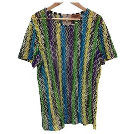 Autre Marque Missoni Kurzarm-Top aus Netzstrick