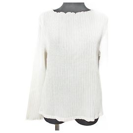 Autre Marque Top plissé con dettagli in corda