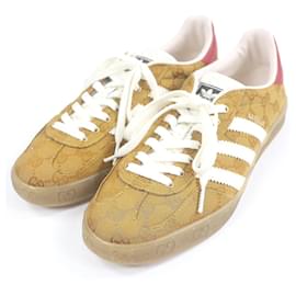 Sneakers basse in tela GG GAZELLE di Gucci×adidas