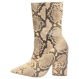 Yeezy Stivali in pelle di serpente neutri - taglia EU 40