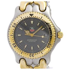 TAG HEUER Sel Relógio Profissional 200M em Aço Banho de Ouro WG1120