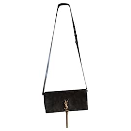 Kate 99 tassel en Suède couleur taupe - Yves Saint Laurent