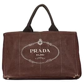 Prada Canapa Canvas Tote Bag