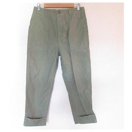 Autre Marque Pantaloni da lavoro in piqué di cotone Drawer