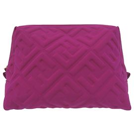 Pochette di bellezza Fendi viola in poliammide Zucca
