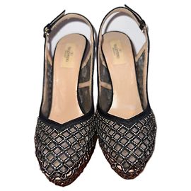 Valentino Garavani Pumps sling back impreziositi con strass