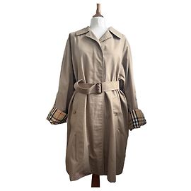 Gabardina Burberry Marrón de Algodón