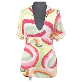 Top de cuello en V con estampado Kenzo