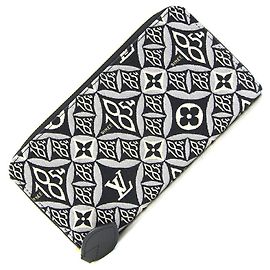 Portafoglio a Catena/Spalla Louis Vuitton in Gris Jaquard