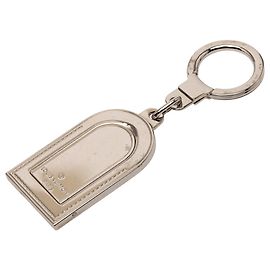 Etiqueta de equipaje de metal plateado Louis Vuitton