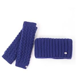 Chanel Strick-Nackenwärmer und Armwärmer Set