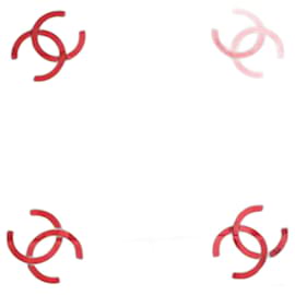 Chanel Red Silk Scarf