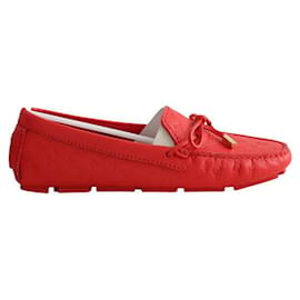 Louis Vuitton Rote Leder-Loafer
