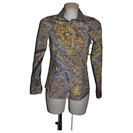 Camicia Etro fantasia in cotone elasticizzato taglia 40IT