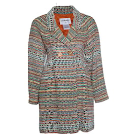 Abrigo de tweed de doble botonadura Chanel, París Seúl