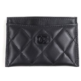 Chanel Lambskin Matelasse Business Card Case