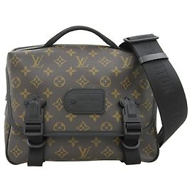 Borsa a Spalla LV Trail Monogram Macassar di Louis Vuitton