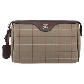 Pochette in tela con motivo Nova Check di Burberry