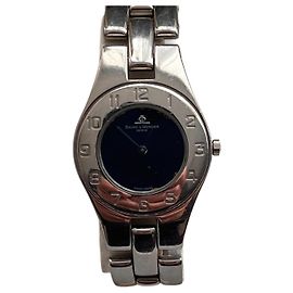 Baume & Mercier Linea Sport Uhr Edelstahl Blaues Zifferblatt
