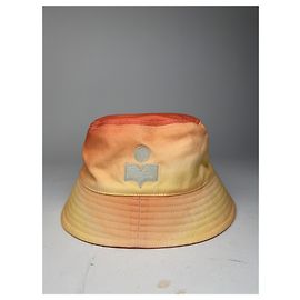 Isabel Marant Logo Bucket Hat Gelb Orange