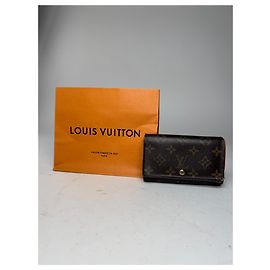 Vintage Louis Vuitton Monogram Leather Wallet Brown
