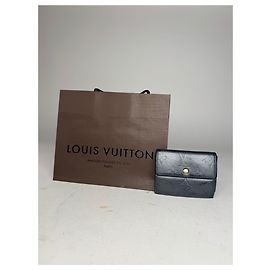 Autre Marque Tarjetero de cuero Vernis Louis Vuitton vintage negro