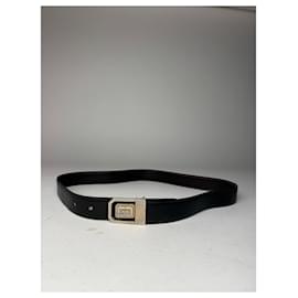 Vintage Givenchy Ledergürtel schwarz