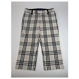 Vintage Burberry Nova Check Baumwoll 3/4-Hosen 36/S