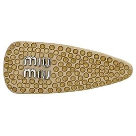 Satin-Haarspange mit Strass Miu Miu