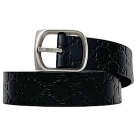 Schwarzer Leder-Gürtel von Gucci