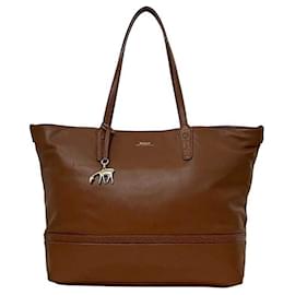 Sac fourre-tout en cuir marron Bally