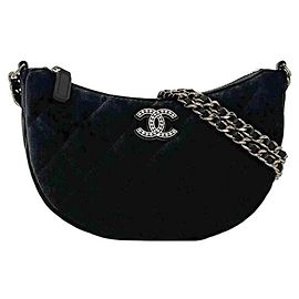 Borsa a spalla con catena a mezzaluna Chanel